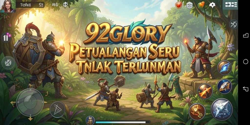 Tangkapan layar gameplay 92GLORY yang penuh petualangan dan tantangan.