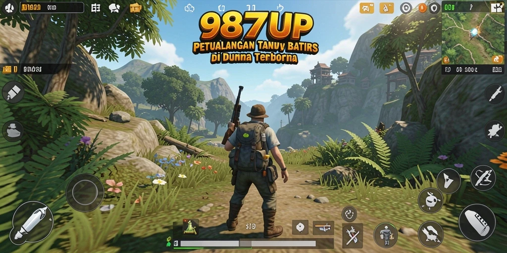 Tampilan permainan <strong>987UP</strong> yang menawan dan interaktif di dunia terbuka.