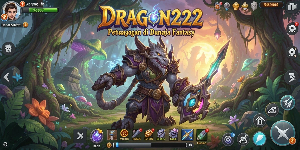 Tampilan menarik dari gameplay petualangan di DRAGON222.