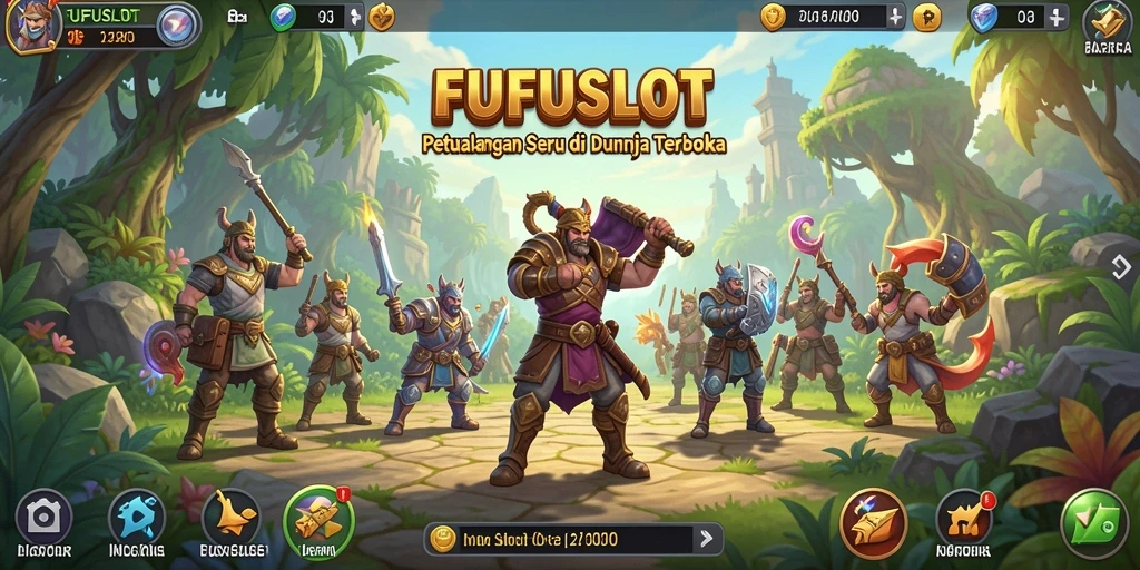 Tampilan gameplay seru dan dinamis dari FUFUSLOT di dunia terbuka.