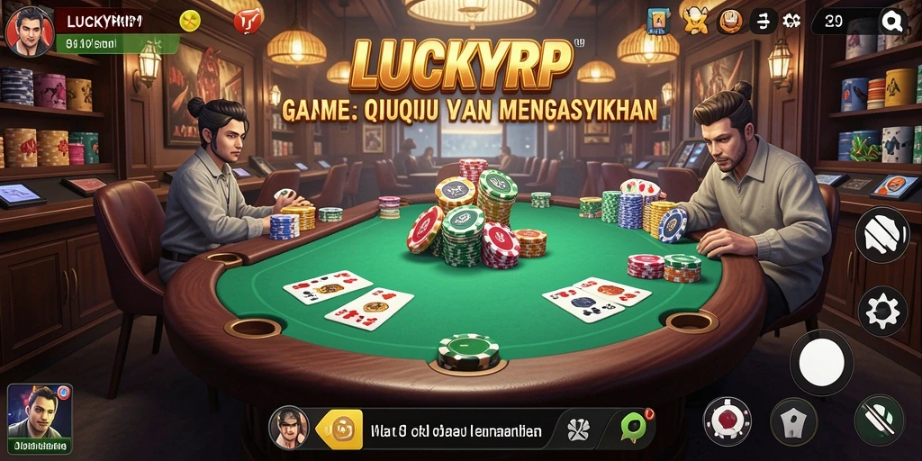 Tampilan screenshot utama dari gameplay QiuQiu yang seru.