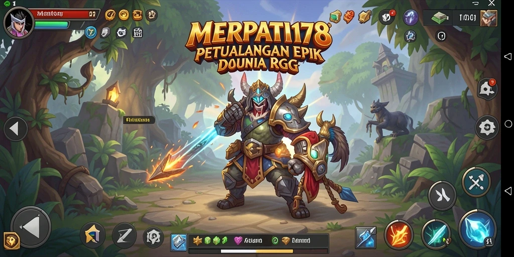 Tampilan gameplay MERPATI178 yang penuh aksi dan petualangan RPG.