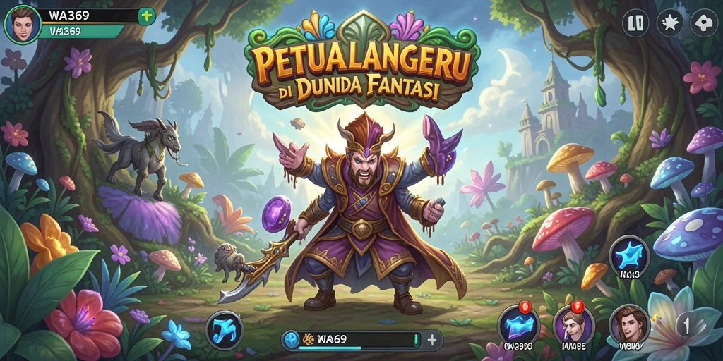 Screenshot utama WA369 menampilkan aksi seru dalam dunia petualangan.